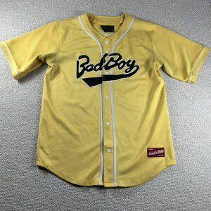 Bad Boy Biggie #72 Jersey Yellow Black Y2K Men’s Size XL